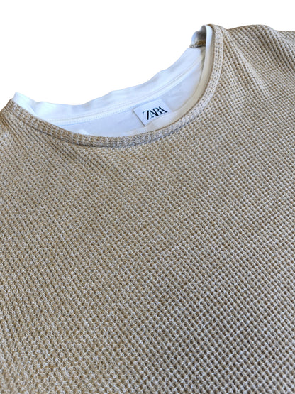 Sweater Waffle Texturizado / Talla S