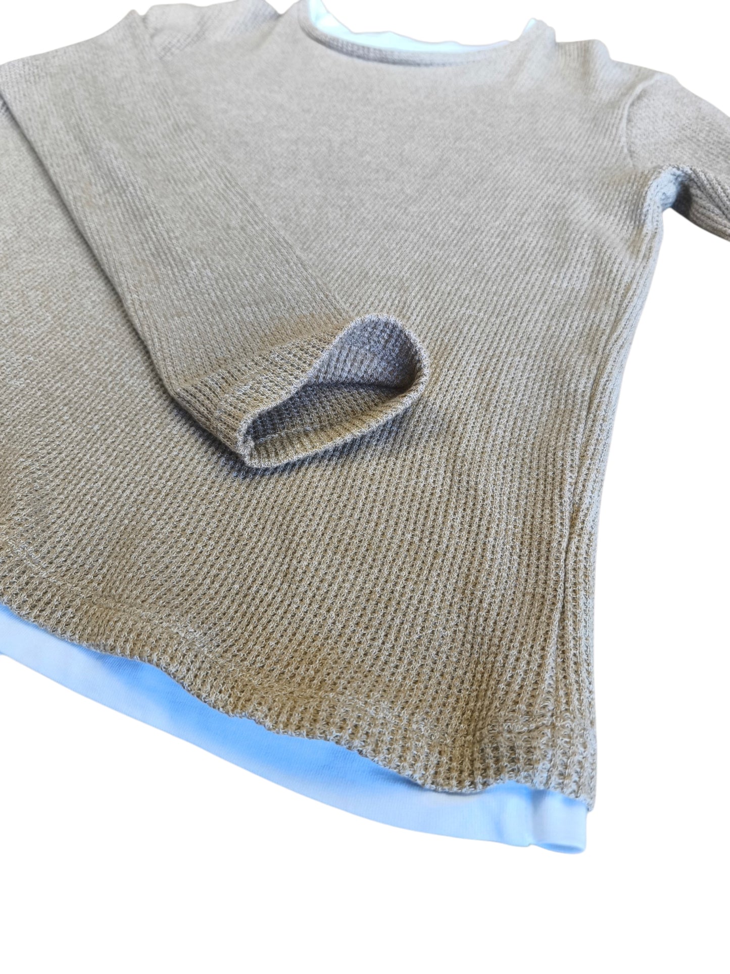 Sweater Waffle Texturizado / Talla S