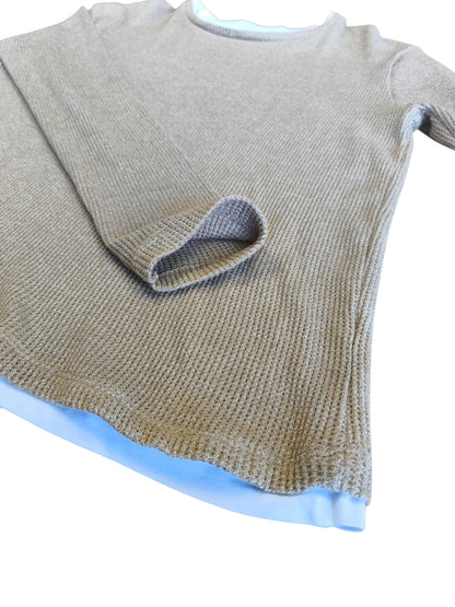 Sweater Waffle Texturizado / Talla S