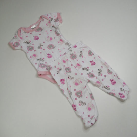 Pijama conjunto / 0-3 meses